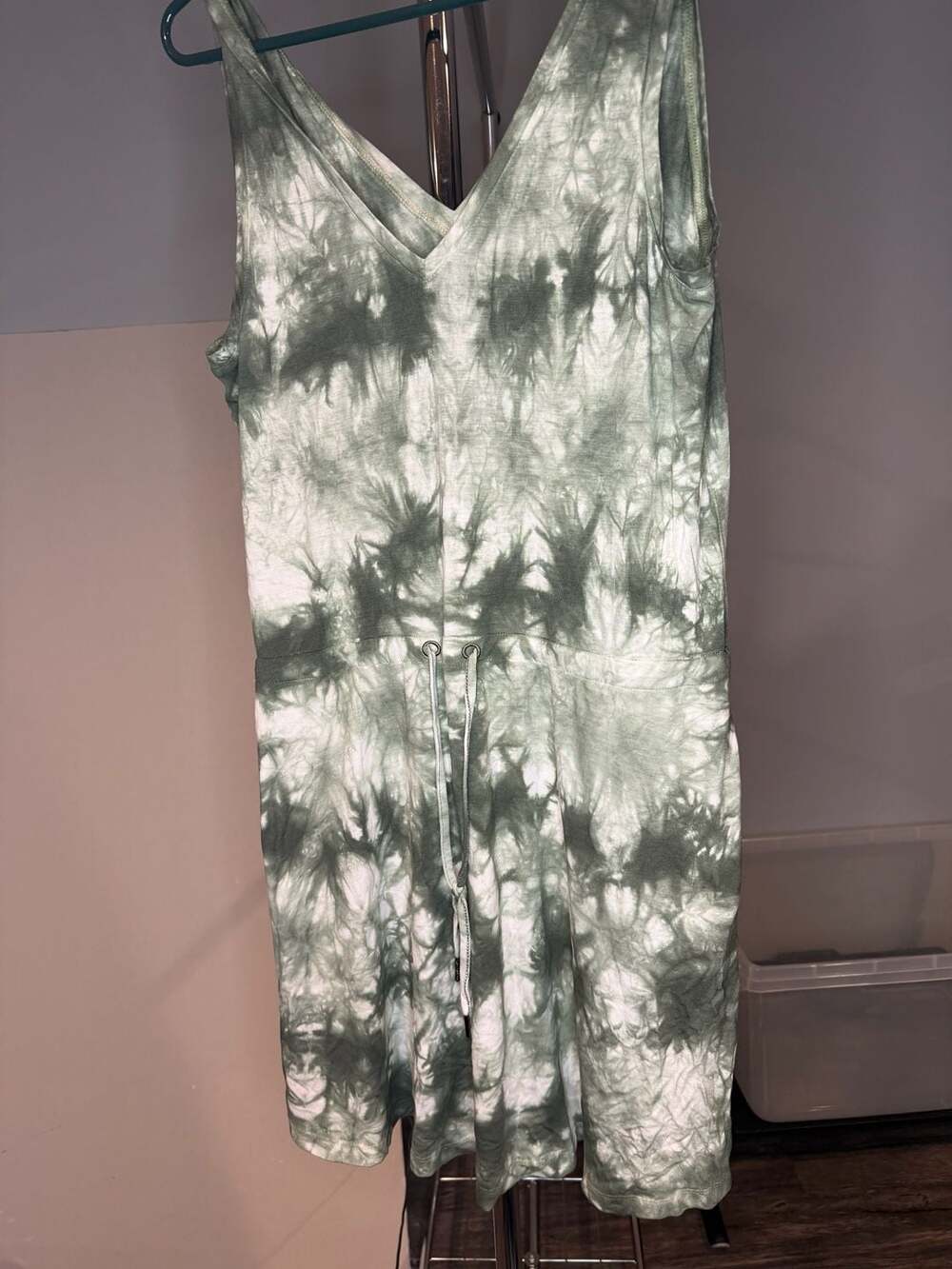 Sweaty Betty Take It Easy Sleeveless V-Neck Tie-Dye Dress